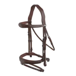 Prestige 3E141 Bridle With Stitching -Farm housse E141 Prestige Flash.Bridle.With .Embroidery Tobacco