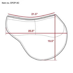 ECP Contoured Correction Eventing Pad 27 ECP Contoured Correction Eventing Pad -Farm housse ECP contoured.correction.eventing.pad diagram