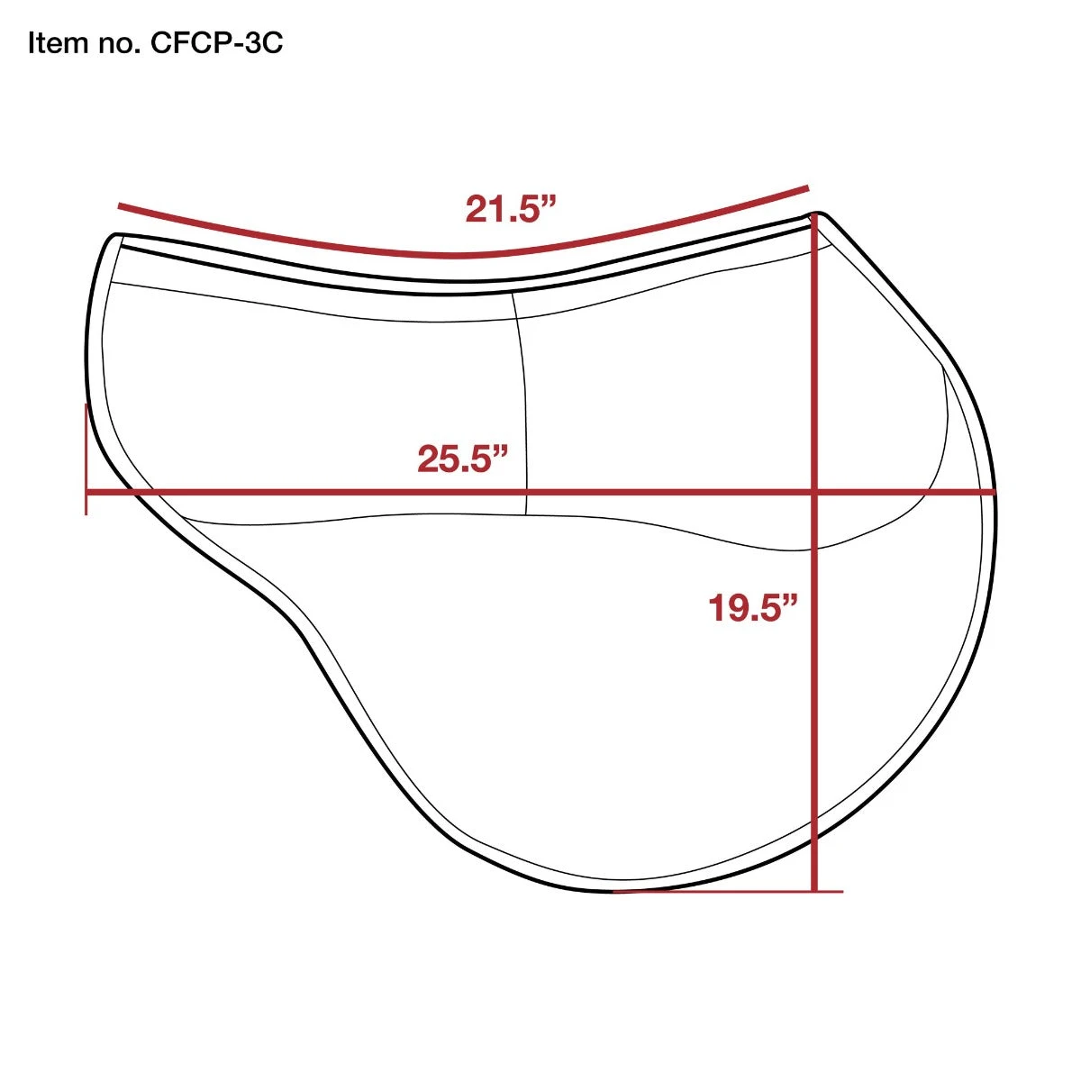 ECP Contoured Correction Eventing Pad 15 ECP Contoured Correction Eventing Pad - Image 13