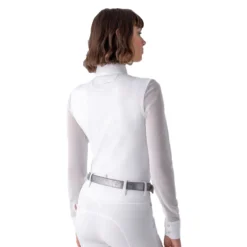 Equiline Women's GurteG Long Sleeve Competition Polo -Farm housse EQline H00923 Gurteg 001 Back