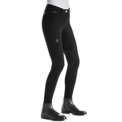 Ego7 Women's Jumping CA Knee Patch Breech -Farm housse Ego7 Breeches Black Side