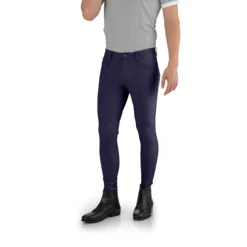 EGO 7 Men's Jumping EJ Knee Patch Breeches -Farm housse Ego7 Jumping.EJ .For .Men Navy Front