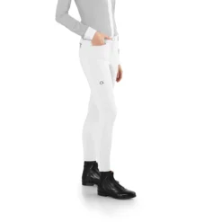 EGO 7 Women's Jumping EJ Knee Patch Breech 32 EGO 7 Women's Jumping EJ Knee Patch Breech -Farm housse Ego7 Jumping.EJ White Side