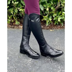 EGO 7 Lyra Half Chaps -Farm housse Ego7 Lyra.Chaps Black.Front .Side