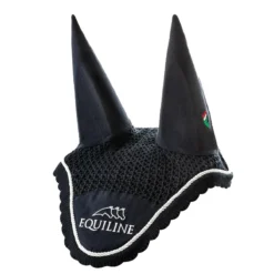 Equiline Outline Ear Bonnet With Logo -Farm housse Equiline Outline.Ear .Bonnet.With .Logo Navy