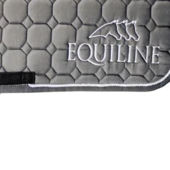 Equiline Outline Octagon Saddle Pad With Logo -Farm housse Equiline Outline.Octagon.Saddle.Pad .With .Logo Grey