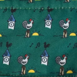 Essex Classics Ladies Cock-a-Doodle-Do Talent Yarn Straight Collar Show Shirt -Farm housse Essex.Classics Cock a doodle do Show.Shirt ESL35 W3 Green.Roosters Swatch 00