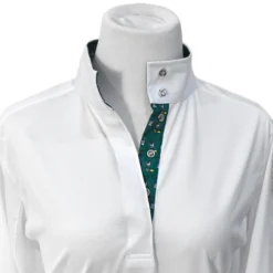 Essex Classics Ladies Cock-a-Doodle-Do Talent Yarn Straight Collar Show Shirt -Farm housse Essex.Classics Show.Shirt Roosters ESL35 W3 Green.Roosters 00 9d62dcb0 cae5 44c7 a111 c281bbfa85eb