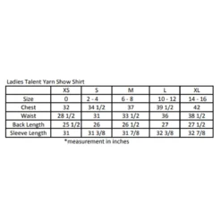 Essex Classics Ladies “Paisley” Talent Yarn Straight Collar Long Sleeve Show Shirt -Farm housse EssexSizeChart f0b55f96 0ded 4cc8 927d 75d43d62f985