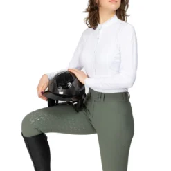 Freejump Women's Mary Knee Grip Breeches -Farm housse F027 FreeJump Mary.Breech Green2