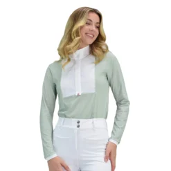 For Horses Women's Aliyah Long Sleeve Show Shirt -Farm housse FHO FHALHYF24MA01 SGB 1