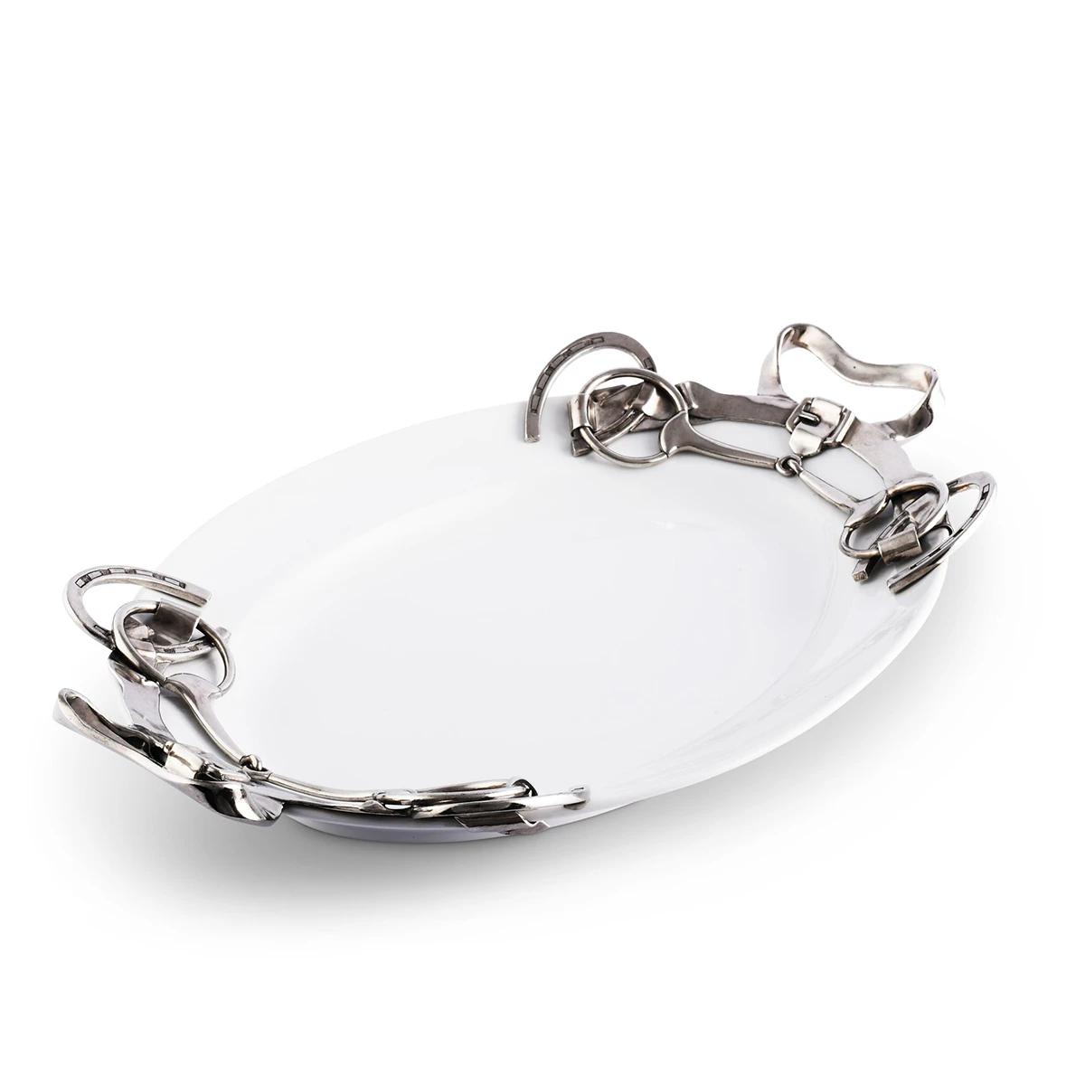 Arthur Court Equestrian Large Stoneware Tray 3 Arthur Court Equestrian Large Stoneware Tray