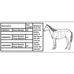 Ice Horse Back Blanket -Farm housse IH8000V MacKinnon IH.Back .Blanket Scale