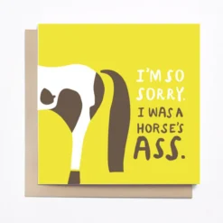 Mare Modern Goods Greeting Cards -Farm housse Im.Sorry Mare.Modern.Goods Greating.Card