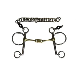 Jump'in Twisted Flat Link Pelham Gag Bit