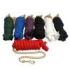 Cotton Lead Rope With Brass Plated Chain And Snap -Farm housse Jacks 1307 LeadRope