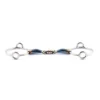 Jump'in French Mouth Blue Steel Gag Bit -Farm housse Jumpin 0142 Blue.Steel .French.Link .Gag