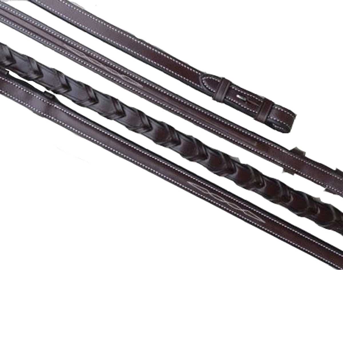 Red Barn By KL Select Fancy Laced Reins 3 Red Barn By KL Select Fancy Laced Reins