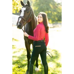 KL Select Gabrielle Knee Patch Breech -Farm housse KLSelect Gabrielle.KP .Breach Black.Cognac Lifestyle
