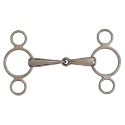 Centaur Stainless Steel 2-Ring Elevator Gag Bit