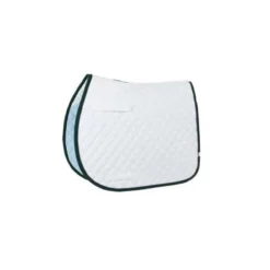 Lettia Coolmax AP Saddle Pad -Farm housse Lettia Coolmax ProSeries AP Pad white with hunter and navy 10026 40393.1588092794.1280.1280