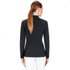 Equiline Women's Hayley Hunter Show Coat In X-Cool Evo -Farm housse M00874 EQuiline Hayley.Hunter Black Back