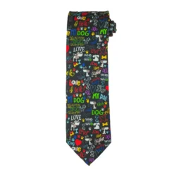 Essex Classics Men's "Danny & Ron's Rescue I Love My Dog" Necktie