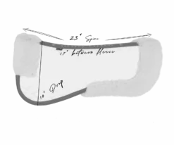 Sixteen Cypress Merino Wool Fleece Half Pad, Navy & Hickory -Farm housse Measurements wool fleece half pad2 2f146983 e92d 422c 8527 aadea8eb8b1e scaled