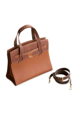 Oakbark & Chrome Stable Tote -Farm housse OakbarkChrome StableTote side