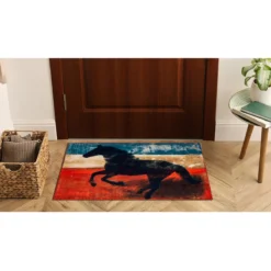 Olivia's Home Accent Rugs -Farm housse Olivias.Home .Accent.Rug Wild.Mustang LS