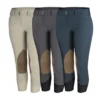 RJ Classics Women's Gracie Plus Mid Rise Knee Patch Breech -Farm housse RJ.Classics Womens.Plus .Gracie.Breech Three.Colors