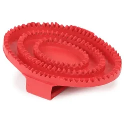 Shires Rubber Curry Comb 12 Shires Rubber Curry Comb -Farm housse Shires Rubber.Curry .Comb Red