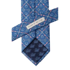 Wild Attire Inc. Cream Of The Crop Blue Silk Tie -Farm housse WIild.Attire.Inc blue silk cream of the crop AL301593