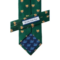 Wild Attire Inc. Stone Cold Fox Green Silk Tie -Farm housse WIild.Attire.Inc green silk stone cold fox AL301553 03