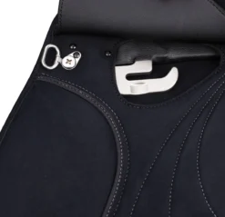 WintecLite Pony All Purpose D'Lux Saddle With HART -Farm housse WL PonyAllPurpose Dlux stirrupBar blk