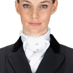 Equiline Adel Pleated Collar Stock Tie