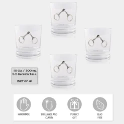 Arthur Court Equestrian Bit Bar Glasses Set Of 4 10 Arthur Court Equestrian Bit Bar Glasses Set Of 4 -Farm housse arthur court equestrian equestrian bit bar glasses set of 4 401h23 32955997421683