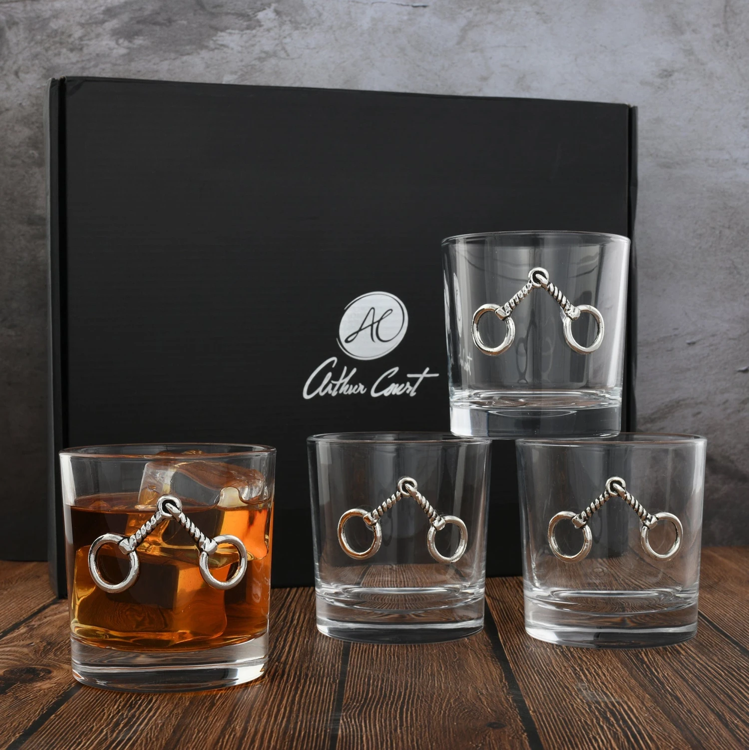 Arthur Court Equestrian Bit Bar Glasses Set Of 4 8 Arthur Court Equestrian Bit Bar Glasses Set Of 4 - Image 6
