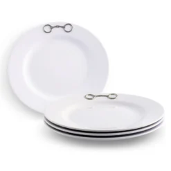 Equestrian Bit Melamine Lunch Plates - Set Of 4