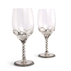 Arthur Court Equestrian Pair Of Wine Glasses -Farm housse arthur court equestrian equestrian pair of wine glasses 444h23 31867656634483