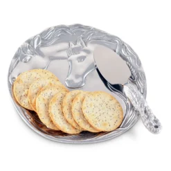 Arthur Court Horse Plate With Server