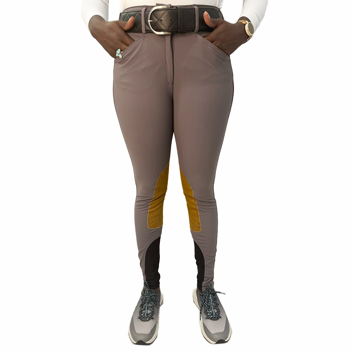 Tailored Sportsman Ladies TechLight Full Zip Low Rise Boot Sock Breech With Clarino Patch 7 Tailored Sportsman Ladies TechLight Full Zip Low Rise Boot Sock Breech With Clarino Patch - Image 5