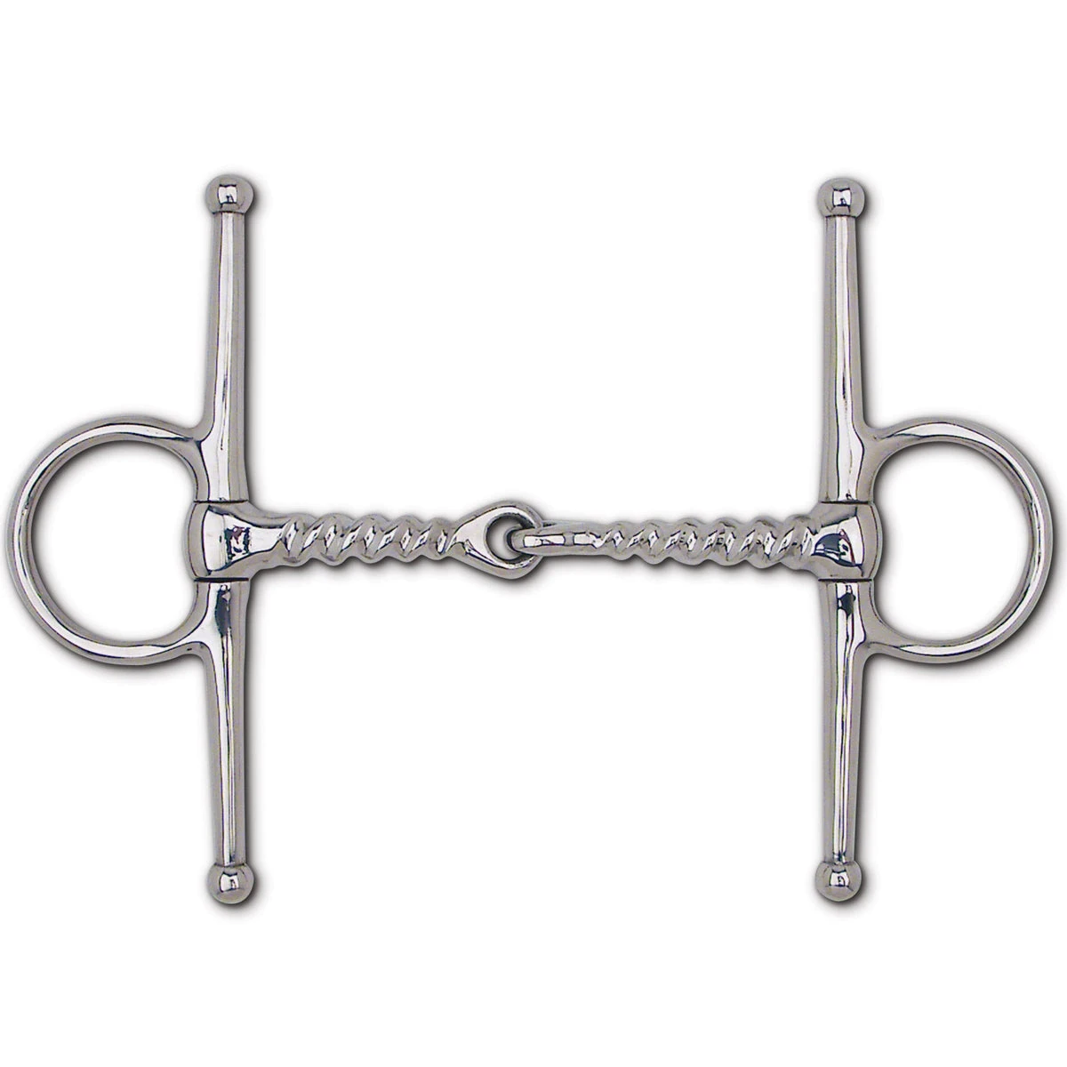 Toklat Stainless Steel Corkscrew Snaffle Full Cheek - 6 1/2" Cheek 3 Toklat Stainless Steel Corkscrew Snaffle Full Cheek - 6 1/2" Cheek