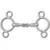 Toklat Hollow Mouth French Link 3-Ring Continental Gag Bit -Farm housse bit 45897.1585946417.1280.1280