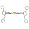 Shires Blue Sweet Iron Tom Thumb With Roller Link Bit -Farm housse bit 64123.1590610584.1280.1280