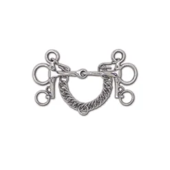 Toklat Stainless Steel Slow Twist Snaffle Tom Thumb Pelham - 3 3/4" Cheek