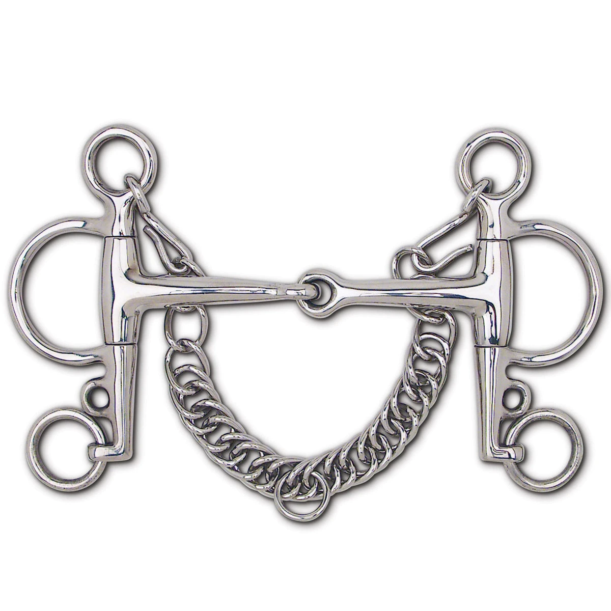 Toklat Stainless Steel Snaffle Eggbutt Pelham - 4 3/4" Cheek 3 Toklat Stainless Steel Snaffle Eggbutt Pelham - 4 3/4" Cheek