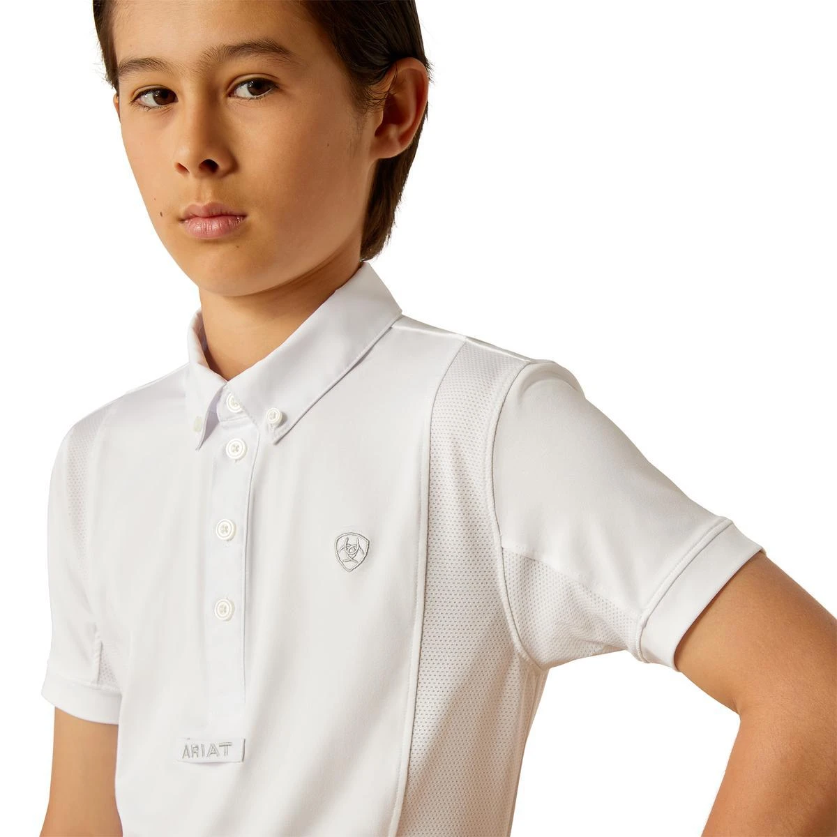 Ariat Youth Tek Short Sleeve Show Shirt 7 Ariat Youth Tek Short Sleeve Show Shirt - Image 5
