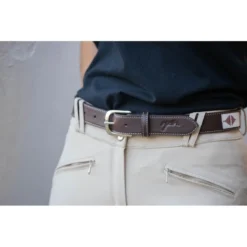 Penelope Pearl Belt -Farm housse ceinture pearl havane rose