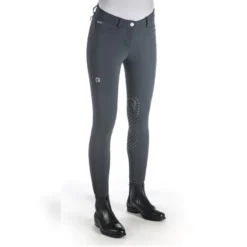 Ego7 Women's Jumping CA Knee Patch Breech -Farm housse cwp11d011310 EGO7 CA.Jumping.Breech Green.Grey